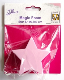 Nellies Choice Mixed Media Magic Foam star shape NMMF007 6,1cmx6,3cm thick 3cm