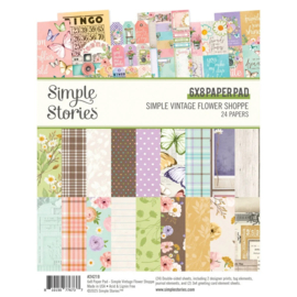 Simple Stories - Simple Vintage Flower Shoppe 6x8 Inch Paper Pad (24219)