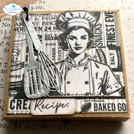 Elizabeth Craft Designs - Let's Cook Stamp and Die Set - CSD395