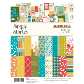 Simple Stories - Book Fair -  6x8 Inch Paper Pad (24615)