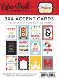 Echo Park Magic and Wonder 3x4  inch Accent Cards