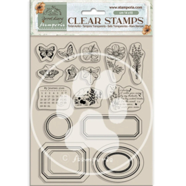 Stamperia - Create Happiness Secret Diary Clear Stamps Labels (WTK192)