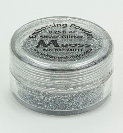 Mboss- - Embossing powder - Silver Glitter - 390111