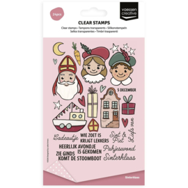 Vaessen Creative • Clear Stamps Set Sinterklaas A6 24st. 3625-0401
