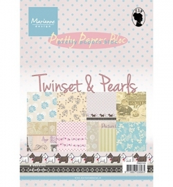 Marianne Design - Pretty Papers Bloc - Twinsets & Pearls