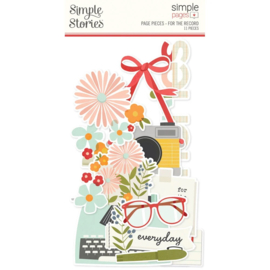 Simple Stories - For The Record Simple Pages Pieces (23531)