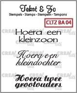 Crealies Clearstamp Tekst&Zo Baby 4 (NL) CLTZBA04