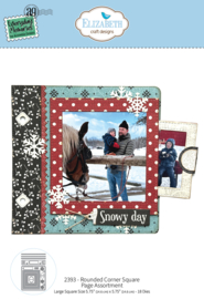 Elizabeth Craft Designs - Every Day Memories - Rounded Corner Square Page Assortment -  2393