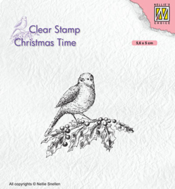 Nellie`s Choice - Clear Stamps - Bird on holy branch