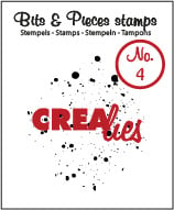 Crealies Clearstamp Bits&Pieces no. 04 Ink splashes CLBP04