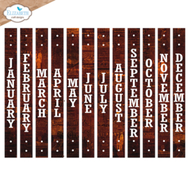 Elizabeth Craft Designs - Planner Essentials -  Vertical Months - 2190