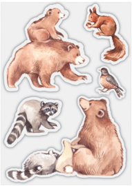 Craft Consortium - In The Forest - Clear Stamps - Bear