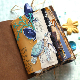 Elizabeth Craft Designs - Art Journal  - Water Creatures CS183