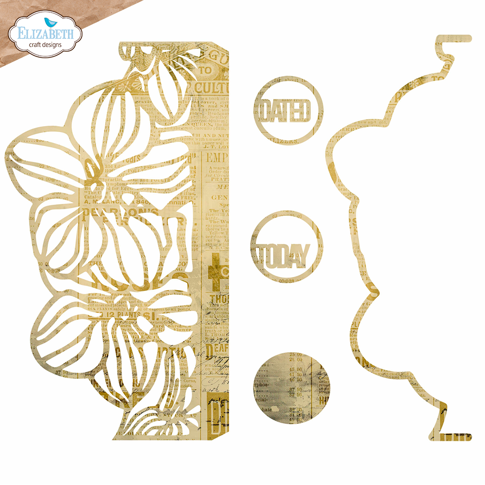 Elizabeth Craft Designs - Planner Essentials - Borderpage with flowers - 2277 - Pre-order!!!