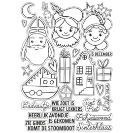 Vaessen Creative • Clear Stamps Set Sinterklaas A6 24st. 3625-0401