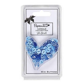 Papermania - Burleigh Blue - Mini Buttons