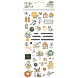 Simple Stories - Hearth & Home - Puffy Stickers (16521)