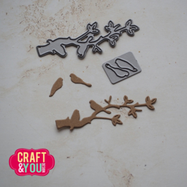 Craft & You Design - Birds on a Branch Dies (CW406)