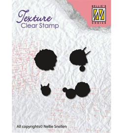 Nellie`s Choice - Clear Stamps - Texture - Ink spatters