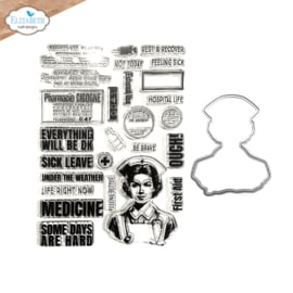 Elizabeth Craft Designs - Florence Stamp and Die set - CSD354
