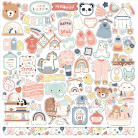 Echo Park Paper - Baby On Board It's a Girl! 12x12 Inch Collection Kit (BOG414016)