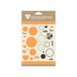 Diamond Press stempel en snijmal Set - Love today