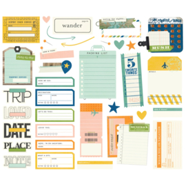 Simple Stories - Happy Travels - Journal Bits & Pieces (24419)