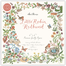 Craft Consortium - Little Robin Redbreast 6x6 Inch Paper Pad (CCPPAD040B)