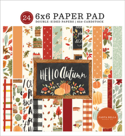 Carta Bella - Hello Autumn - 6x6 Inch Paper Pad  (15,2 x 15,2 cm)