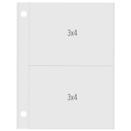 Sn@p! Pocket Pages - Vertical 3x4/3x4 Pocket Pages - designed for 6x8 SN@P! Binder