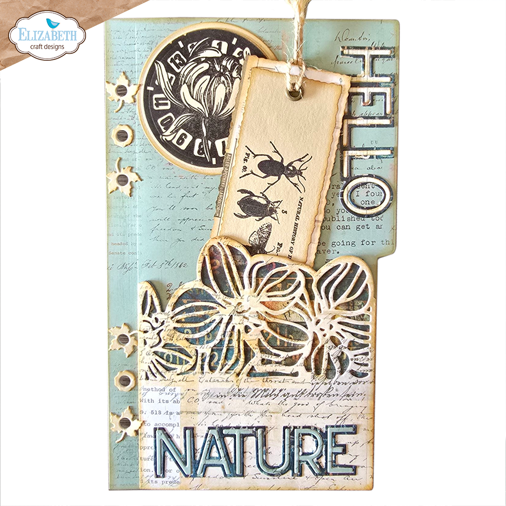 Elizabeth Craft Designs - Planner Essentials - Pocket with flowers - 2278 - Pre-order!!!
