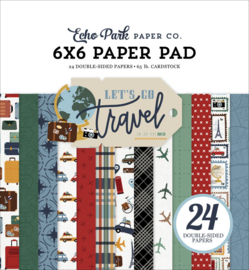 Echo Park Paper - Let's Go Travel 6x6 Inch Paper Pad (LGT310023)