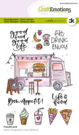 CraftEmotions - clearstamps A6 - Foodtruck Carla Kamphuis