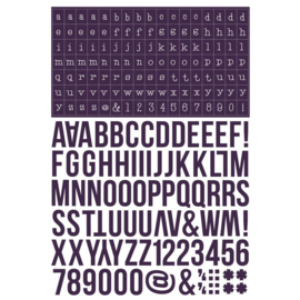 Simple Stories - Color Vibe Alphabet Sticker Book Darks (1758pcs) (13465
