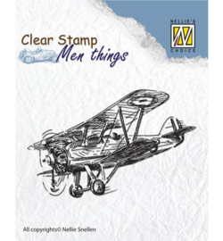 Nellie`s Choice - Clear Stamps - Men Things - Aeroplane