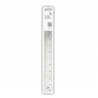 Xcut 12" Steel Ruler (Soft Back) (XCU 255300) (met inches en centimeters)