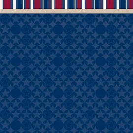 Hot Off The Press - Patriotic Blue Border