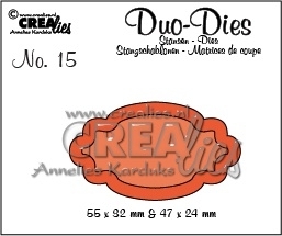 Crealies - Duo Die no. 15 Duo Labels 2