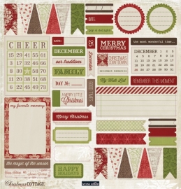 Teresa Collins - Christmas Cottage - Die cut accessories sheet