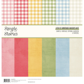 Simple Stories - Simple Vintage Spring Garden 12x12 Inch Vintage Basics Kit (21715)