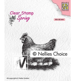 Nellie's Choice - clearstamp - Mother hen