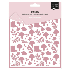 Vaessen Creative • Sjabloon Herfstfiguren 15x15cm