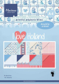 Marianne Design - Paperpad - I love Holland -  A4