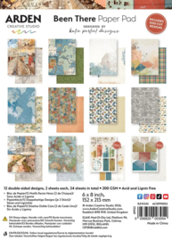 Arden Creative Studio - Been There 6x8 Inch Paper Pad by Katie Pertiet (ACSPP0022)