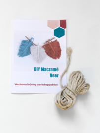 DIY pakket macramé veer linnen