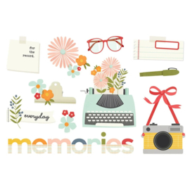 Simple Stories - For The Record Simple Pages Pieces (23531)