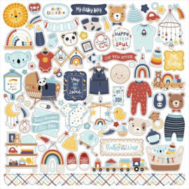 Echo Park Paper - Baby On Board It's a Boy! 12x12 Inch Collection Kit (BOB415016)