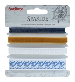 ScrapBerry's - Set of decorative ribbons, Seaside