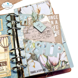 Elizabeth Craft Designs - Slanting Library pocket with bag - 2255