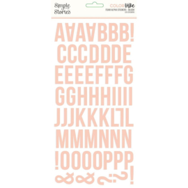 Simple Stories - Color Vibe Foam Alpha Stickers Blush